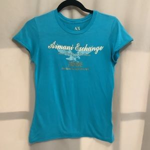 Armani Exchange t-shirt with rhinestones